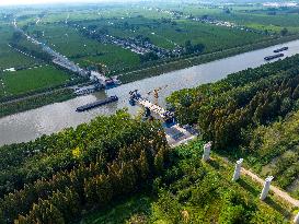 Nanjing-Huai'an Intercity Railway Under Construction