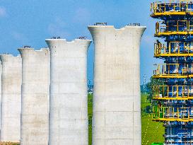 Nanjing-Huai'an Intercity Railway Under Construction