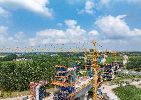 Nanjing-Huai'an Intercity Railway Under Construction