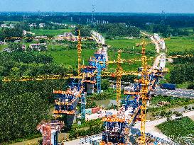 Nanjing-Huai'an Intercity Railway Under Construction