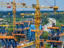 Nanjing-Huai'an Intercity Railway Under Construction