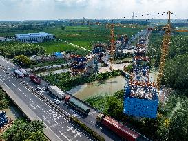 Nanjing-Huai'an Intercity Railway Under Construction