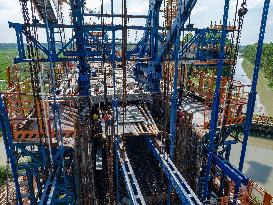 Nanjing-Huai'an Intercity Railway Under Construction