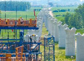 Nanjing-Huai'an Intercity Railway Under Construction