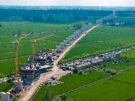 Nanjing-Huai'an Intercity Railway Under Construction