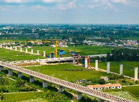 Nanjing-Huai'an Intercity Railway Under Construction