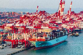 Qingdao Port Working Scene