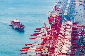 Qingdao Port Working Scene