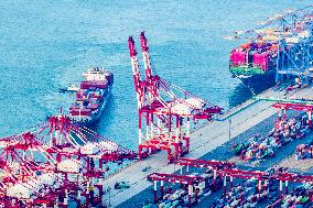 Qingdao Port Working Scene