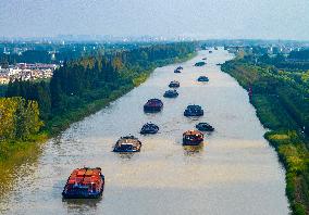 Subei Canal Cargo Ships