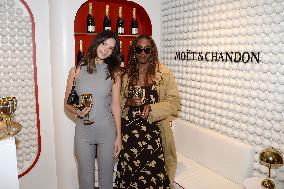 US Open - Celebs At Moet & Chandon Clubhouse Suite