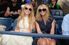 US Open - Lindsay Lohan And Jane Krakowski At Cadillac Suite