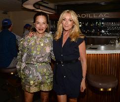 US Open - Lindsay Lohan And Jane Krakowski At Cadillac Suite