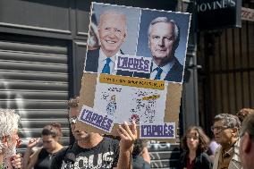 Rally Against The President's Forceful Blow - Paris