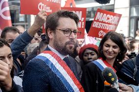 Rally Against The President's Forceful Blow - Paris