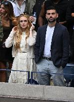 US Open - Lindsay Lohan In The Stands