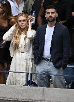 US Open - Lindsay Lohan In The Stands