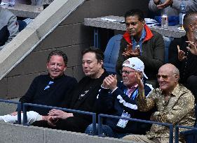 US Open - Elon Musk In The Stands