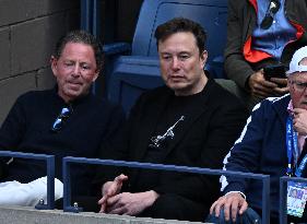 US Open - Elon Musk In The Stands