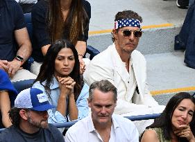 US Open - Camila Alves And Matthew McConaughey In The Stands