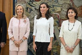 Queen Letizia Audience - Madrid