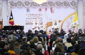 Pope Francis At The Presidential Palace In Dili - Timor Leste