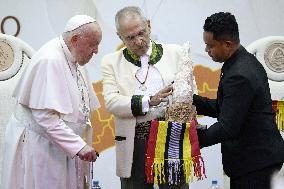 Pope Francis At The Presidential Palace In Dili - Timor Leste