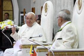 Pope Francis At The Presidential Palace In Dili - Timor Leste