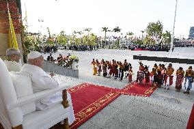 Pope Francis At The Presidential Palace In Dili - Timor Leste