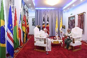 Pope Francis At The Presidential Palace In Dili - Timor Leste