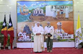 Pope Francis At The Presidential Palace In Dili - Timor Leste