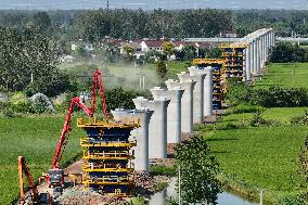 Nanjing-Huai'an Intercity Railway Construction