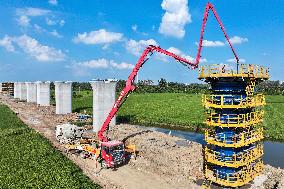 Nanjing-Huai'an Intercity Railway Construction