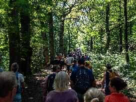 The Airborne Walking March Held In The Netherlands.