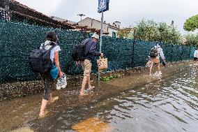 Flooded Streets In Pisa