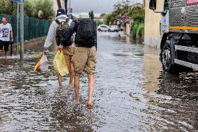 Flooded Streets In Pisa