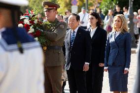 Speaker Of The House Of Representatives Of Japan Fukushiro Nukaga In Bulgaria.