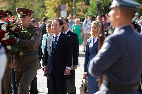 Speaker Of The House Of Representatives Of Japan Fukushiro Nukaga In Bulgaria.