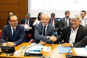 Bruno Le Maire hearing at the French National Assembly - Paris