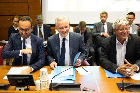 Bruno Le Maire hearing at the French National Assembly - Paris