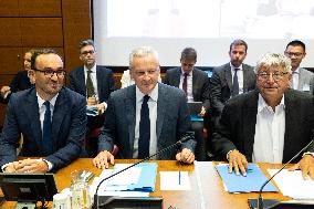 Bruno Le Maire hearing at the French National Assembly - Paris