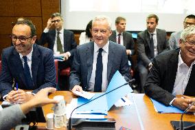 Bruno Le Maire hearing at the French National Assembly - Paris