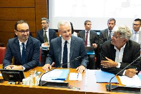 Bruno Le Maire hearing at the French National Assembly - Paris