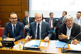 Bruno Le Maire hearing at the French National Assembly - Paris