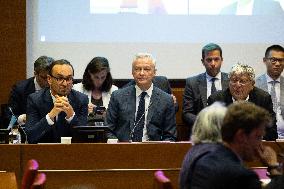 Bruno Le Maire hearing at the French National Assembly - Paris