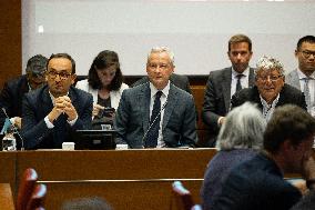 Bruno Le Maire hearing at the French National Assembly - Paris