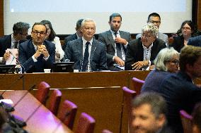 Bruno Le Maire hearing at the French National Assembly - Paris