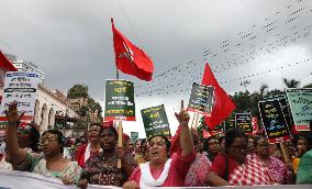 Protest March Towards Police Head Quater In India, Kolkata, West Bengal - 09 Sep 2024