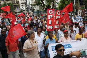 Protest March Towards Police Head Quater In India, Kolkata, West Bengal - 09 Sep 2024