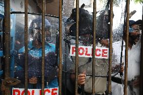 Protest March Towards Police Head Quater In India, Kolkata, West Bengal - 09 Sep 2024